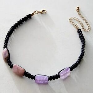 Free People Amethyst Choker Necklace